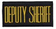 "DEPUTY SHERIFF" 4" X 2" Patch with Velcro